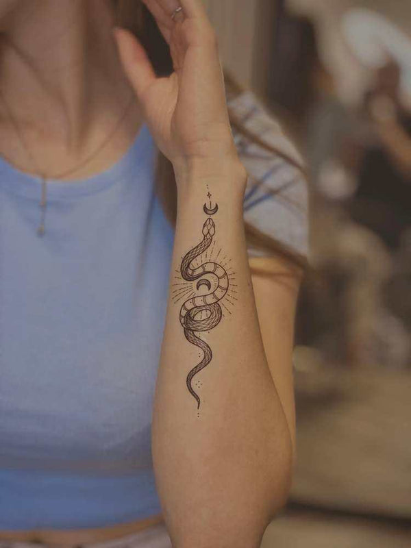 Временное тату Змея Ink-Ok