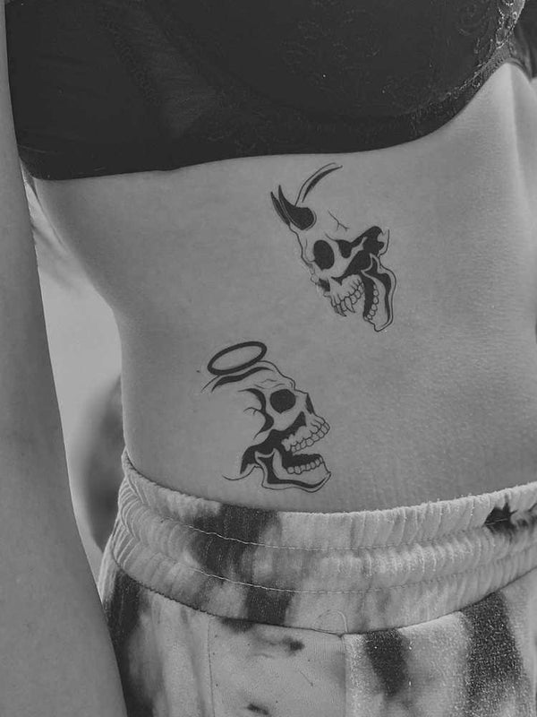 Временное тату Череп - пара Ink-Ok