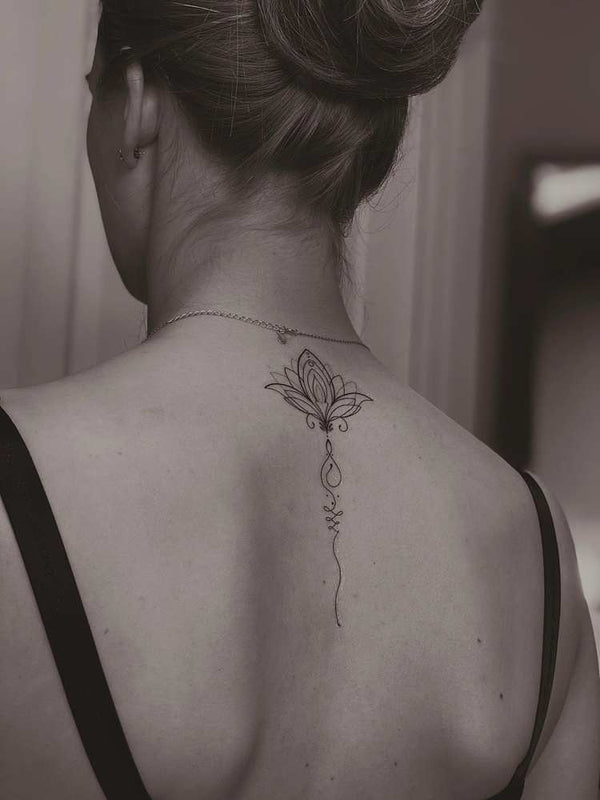 Временное тату Лотос # Ink-Ok