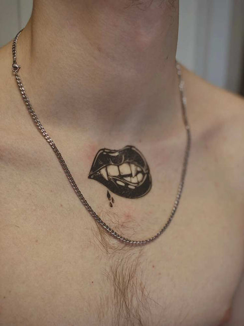 Временное тату Губы Ink-Ok