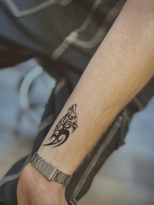 Временное тату Волк трайбл Ink-Ok