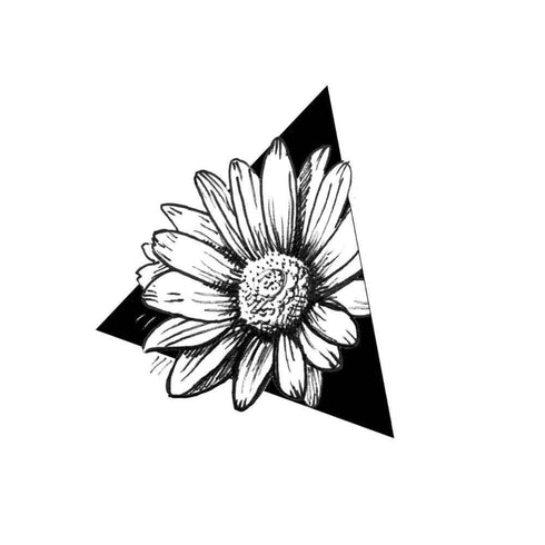 Временное тату цветы-триугольник Ink-Ok