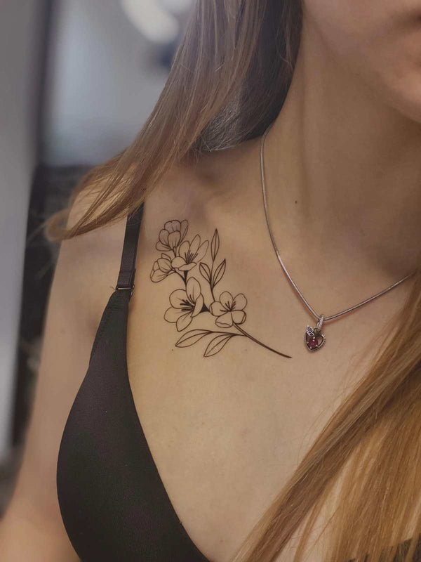 Временное тату веточка Ink-Ok