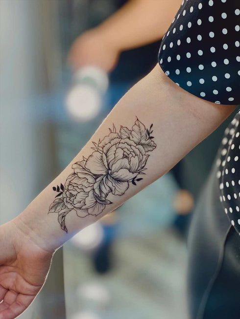 Временное тату Цветы Ink-Ok