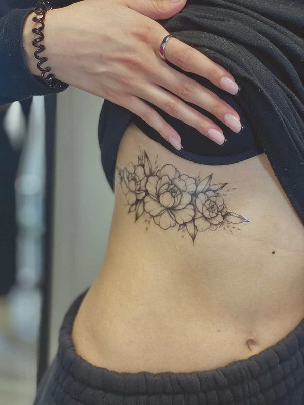 Временное тату Цветы ## Ink-Ok