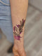 Временное тату Цветная веточка Ink-Ok