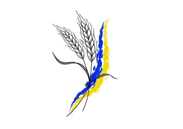 Временное тату колосок Украина# Ink-Ok