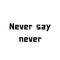 Never say never Ink-Ok