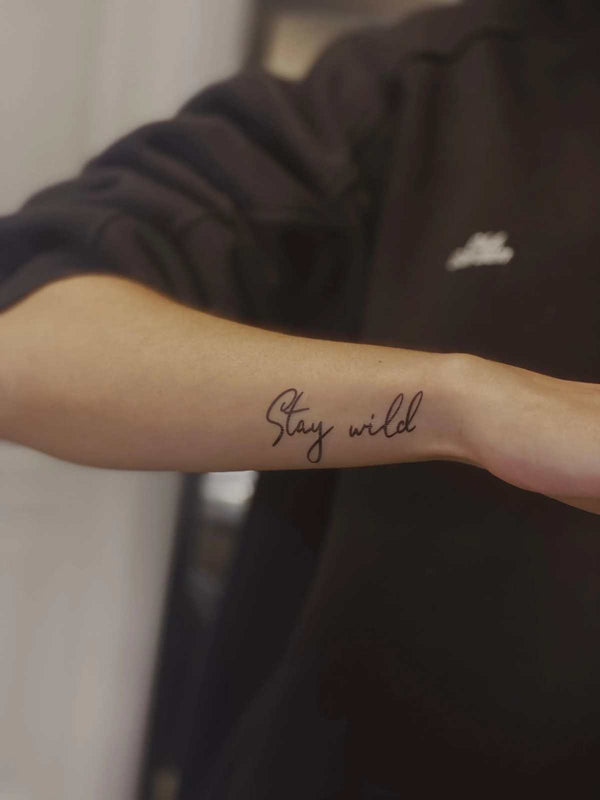 Временное тату Stay wild Ink-Ok