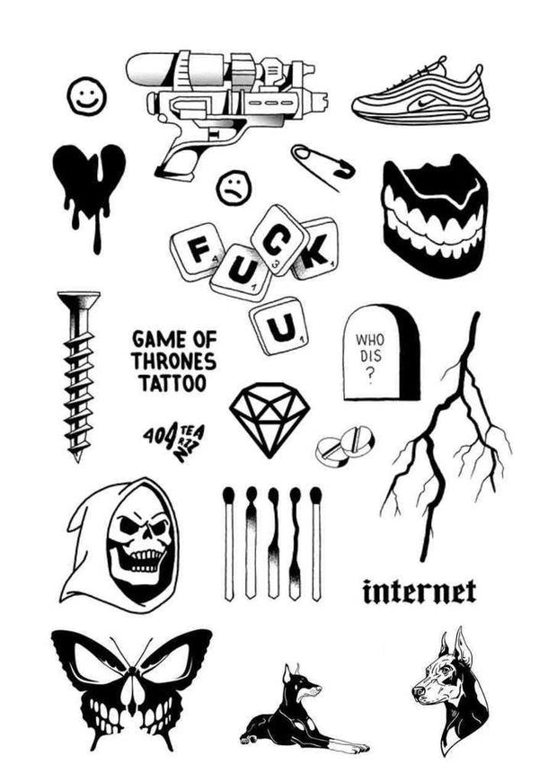 Временное тату андеграунд The game Ink-Ok