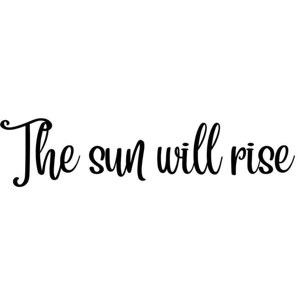 Временное тату The sun will rise Ink-Ok