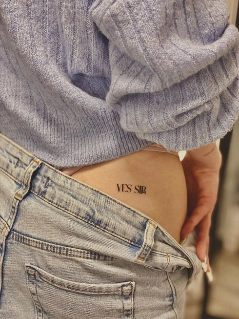Временное тату Yes sir Ink-Ok