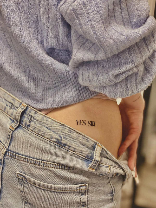 Временное тату Yes sir Ink-Ok